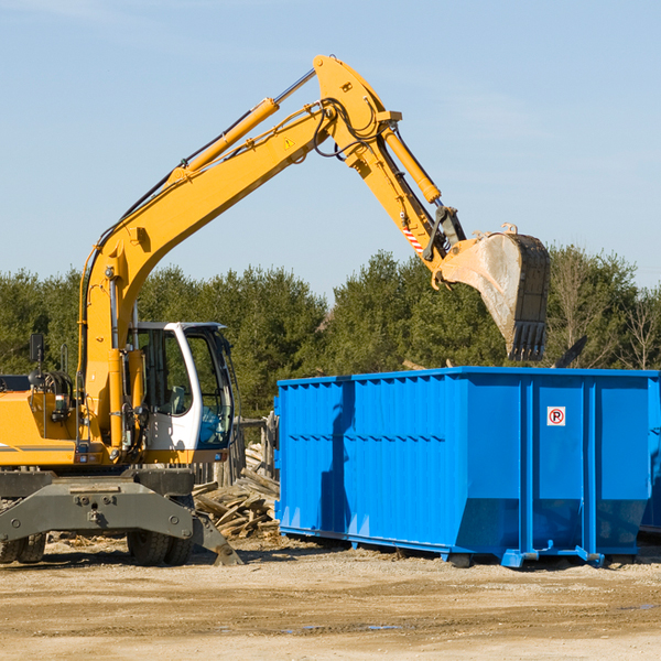 can i request a rental extension for a residential dumpster in Palestine